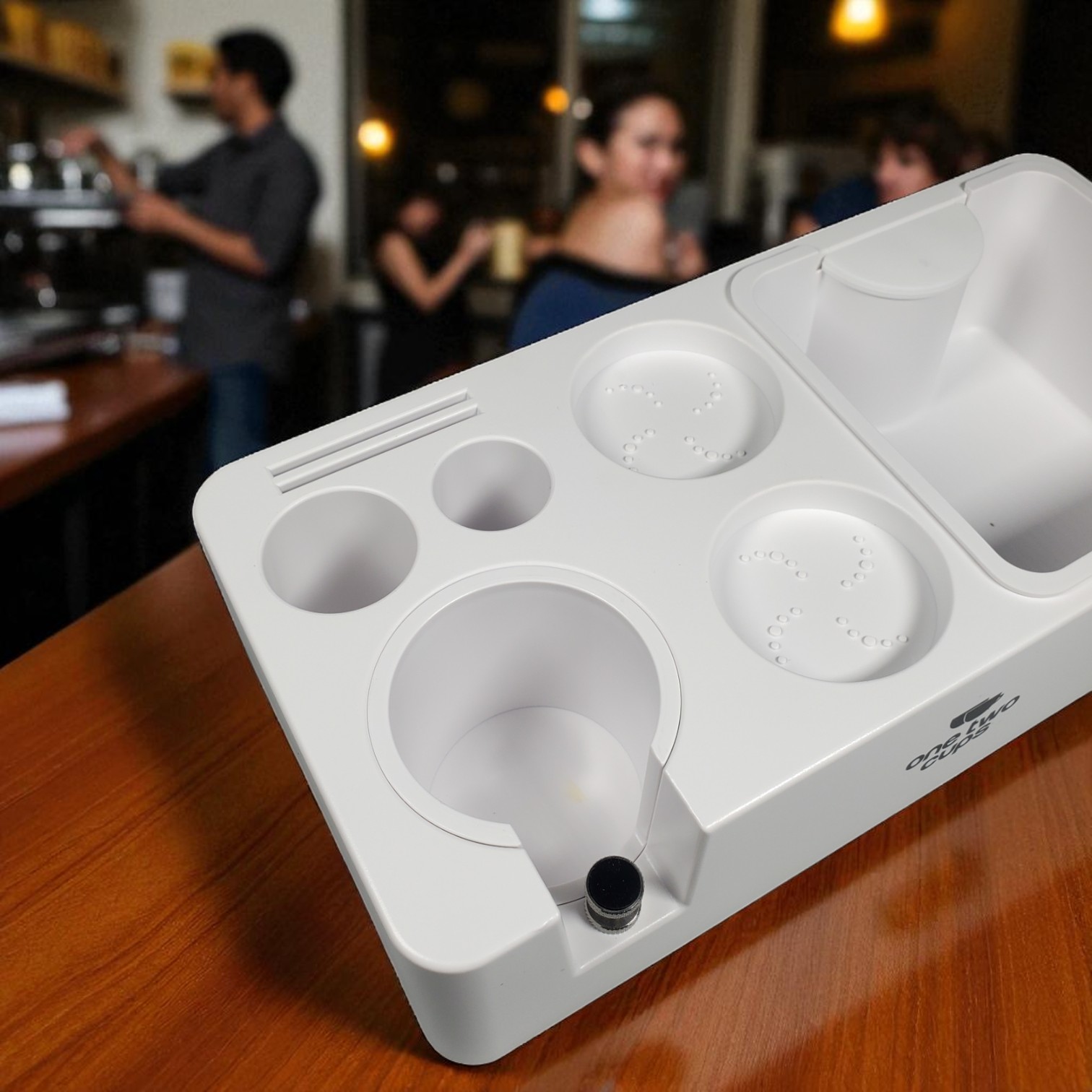 Gambar produk One Two Cups Wadah Ampas Kopi Knock Box with Portafilter Holder - MG34