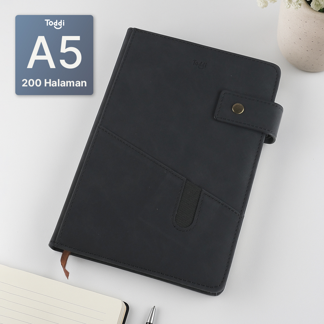 Gambar produk Toddi Buku Jurnal Hardcover Notebook Diary 80 GSM 200 Halaman A5 - TD157