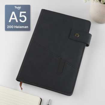 Toddi Buku Jurnal Hardcover Notebook Diary 80 GSM 200 Halaman A5 - TD157
