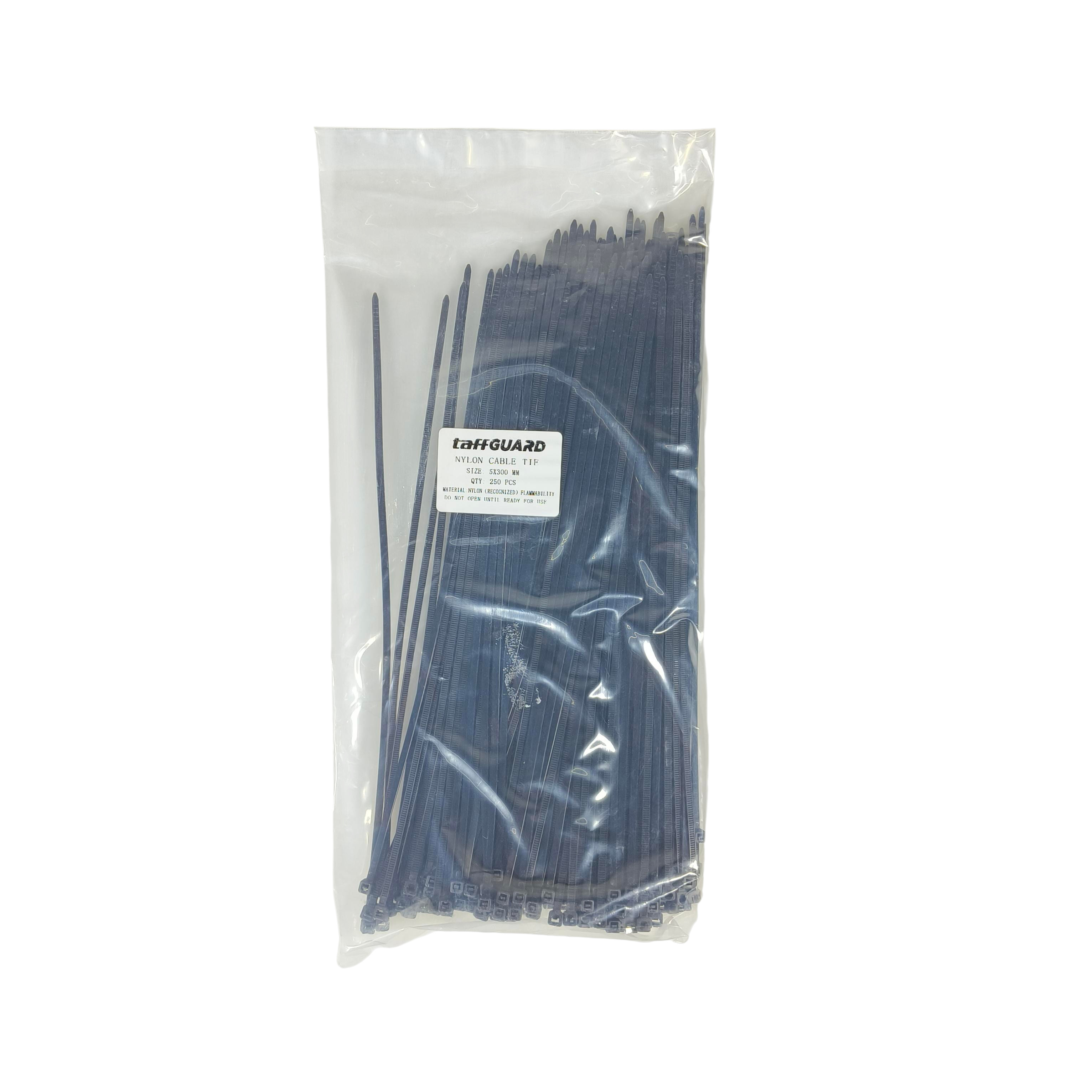 Gambar produk TaffGUARD Kabel Ties Nilon Organizer Heat Resistant 5x300mm 250 PCS - LW53