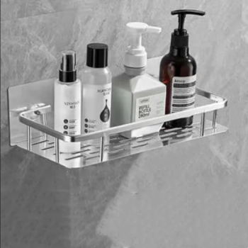 Gambar produk TaffHOME Rak Gantung Kamar Mandi Organizer Rack Aluminium 2 PCS - SHR241