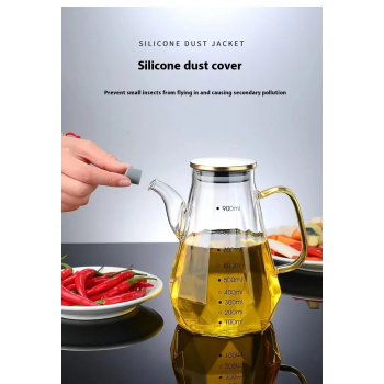 Gambar produk FMA Botol Minyak Borosilicate Glass Oil Pot Leakproof Heat-Resistant 700ml - FM-3PL