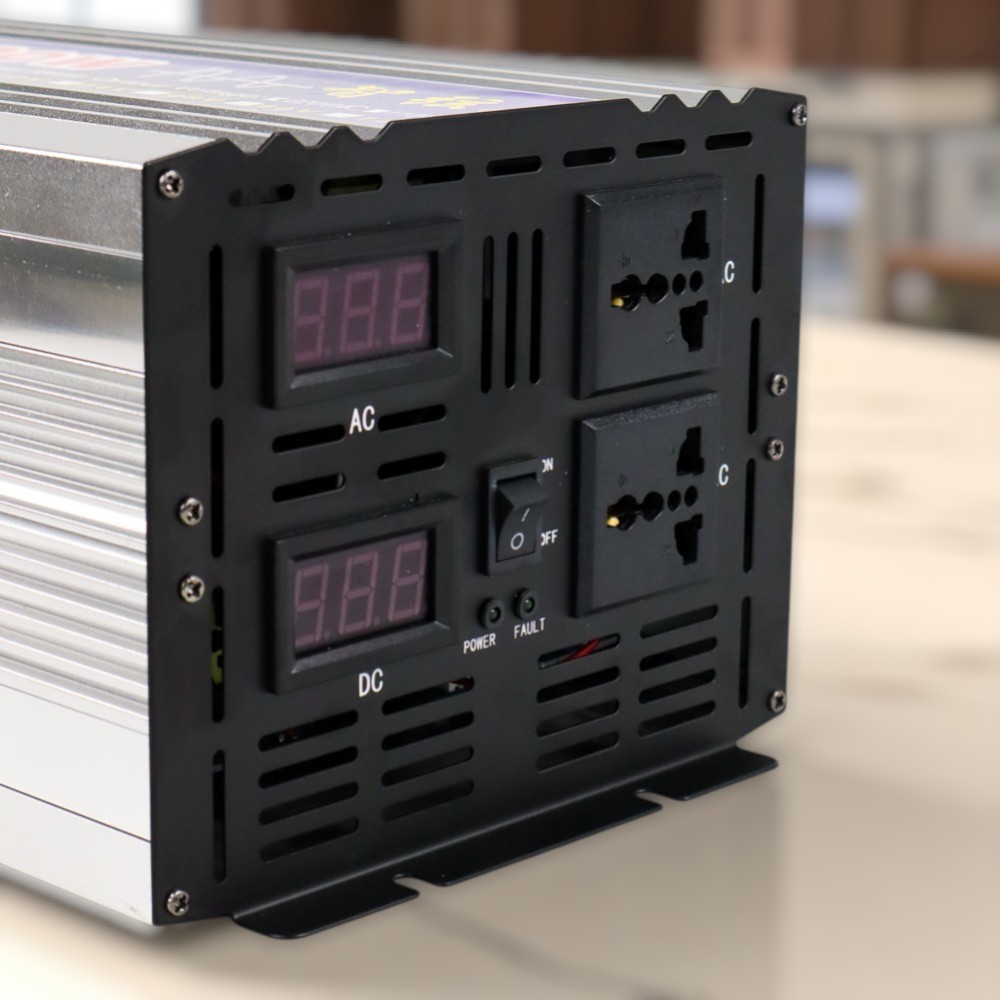 Gambar produk Taffware Power Inverter Mobil Pure Sine Wave DC 48V to AC 220V 6000W - NBQ6000W