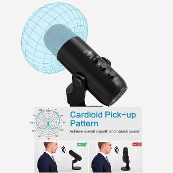 Gambar produk ICREATIVE Mikrofon Kondenser USB Condenser Microphone U Shaped Frame - JD-900