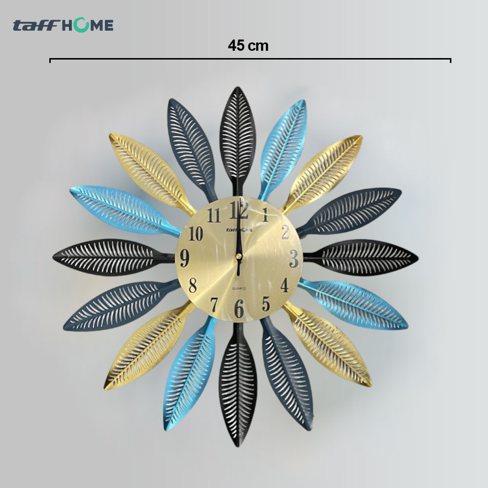 Gambar produk TaffHOME Jam Dinding Besi Elegan Eropa Silent Movement 45cm - WM-5