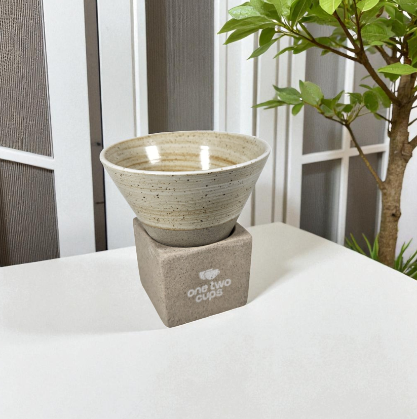 Gambar produk One Two Cups Gelas Keramik Kopi Teh Japanese Cone Shape Cup 100ml - PDQ001