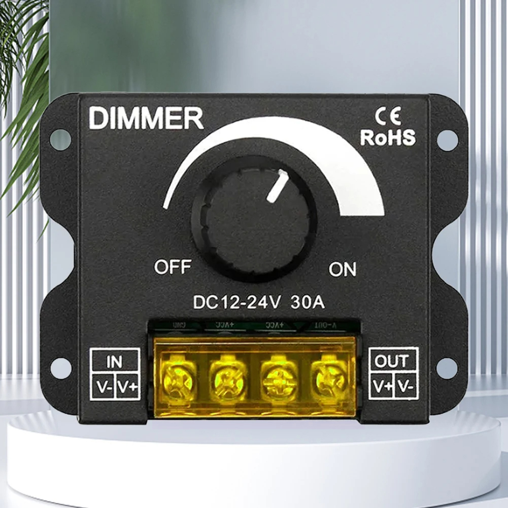 Gambar produk AELED Dimmer Lampu LED One Color Brightness Controller 12-24V 30A - AEL30A