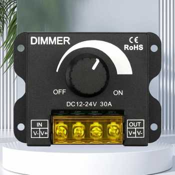 AELED Dimmer Lampu LED One Color Brightness Controller 12-24V 30A - AEL30A