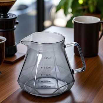LCS Teko Kopi Coffee Server V60 Drip Pour Kaca Borosilikat 600ml - LCS38