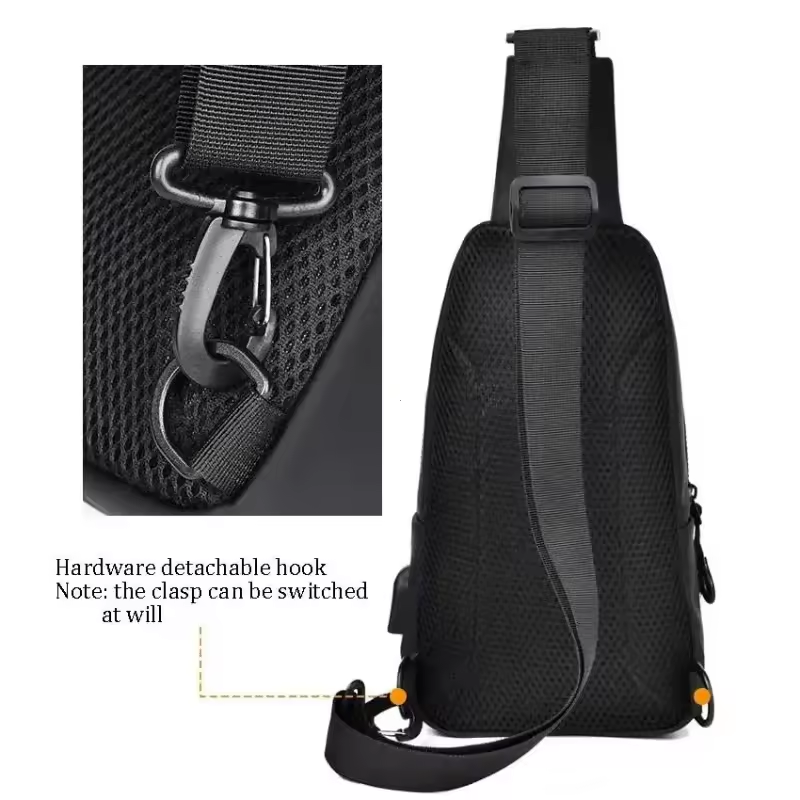 Gambar produk FMA Tas Selempang Fashion Sling Bag Pria with USB Charging Port - FM-US2