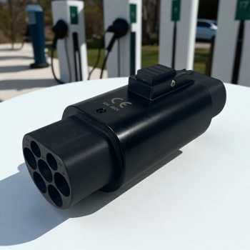 Gambar produk LEAHY Adaptor Charger SPKLU Mobil Listrik Type 2 to GB/T Male 3P 22kW - LH-22