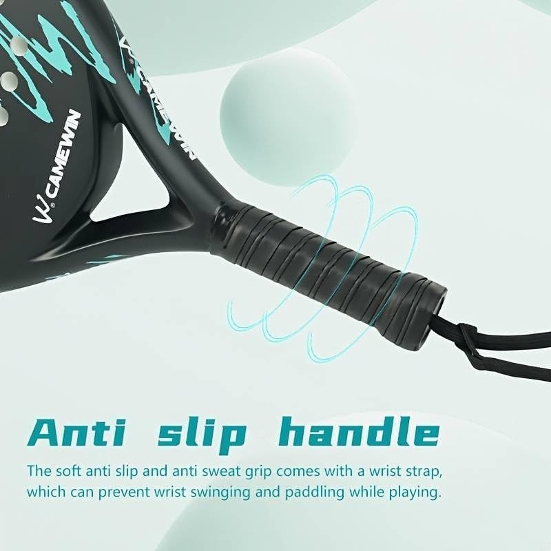 Gambar produk CAMEWIN Raket Padel Teardrop Carbon Glass Fiber 3.8cm Thickness 360g - 4018