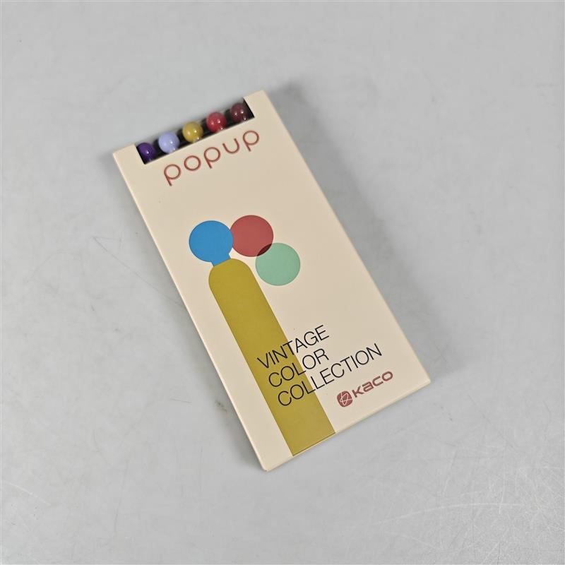 Gambar produk Kaco Popup Pena Pulpen Gel Quick Dry Black Ink Vintage 0.5mm 5 PCS - K1062