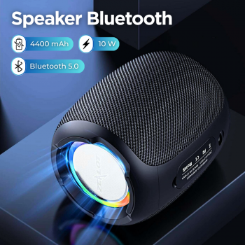 ZEALOT Speaker Bluetooth Portable HiFi Stereo TWS RGB IPX7 10W - S53