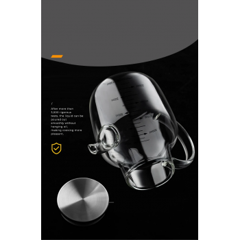 Gambar produk FMA Botol Minyak Borosilicate Glass Oil Pot Leakproof Heat-Resistant 900ml - FM-2PL