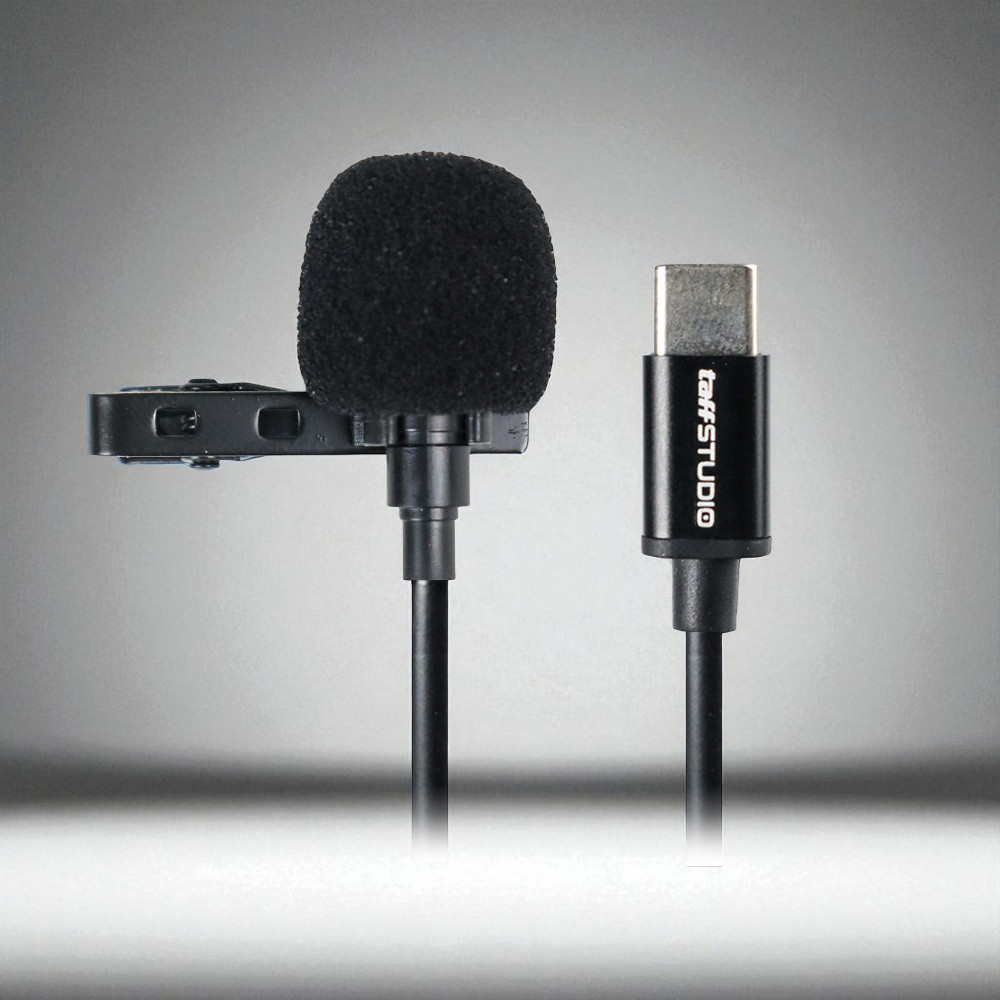 Gambar produk TaffSTUDIO Microphone Clip-on USB Type C for Smartphone - JH-042