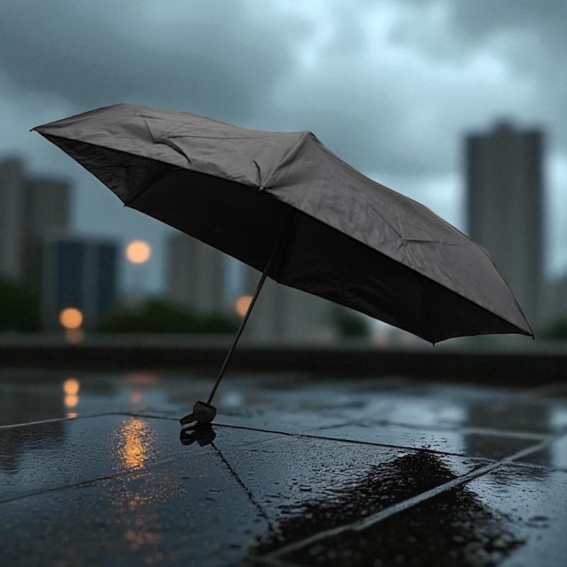 Gambar produk HUJI Payung Lipat Vinyl Umbrella Waterproof Anti UV UPF 50+ 6 Bone - HJ190