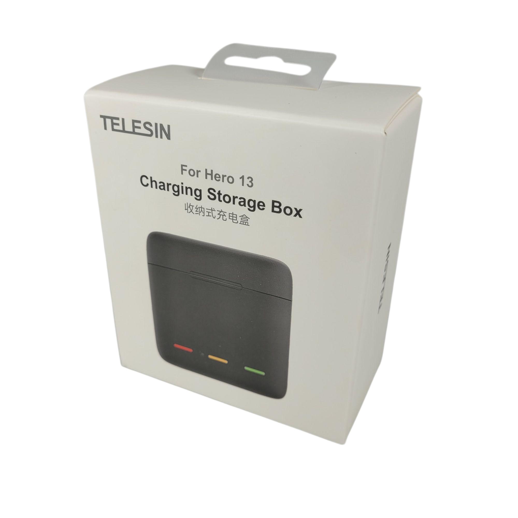 Gambar produk TELESIN Charger Baterai Box GoPro Hero 13 3 Slot 2.4A - S0-BCG-10-TGP