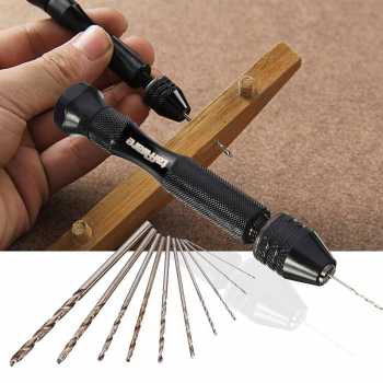 Taffware Bor Tangan Manual HSS Twist Drills dengan 10 Mata Bor - 3003