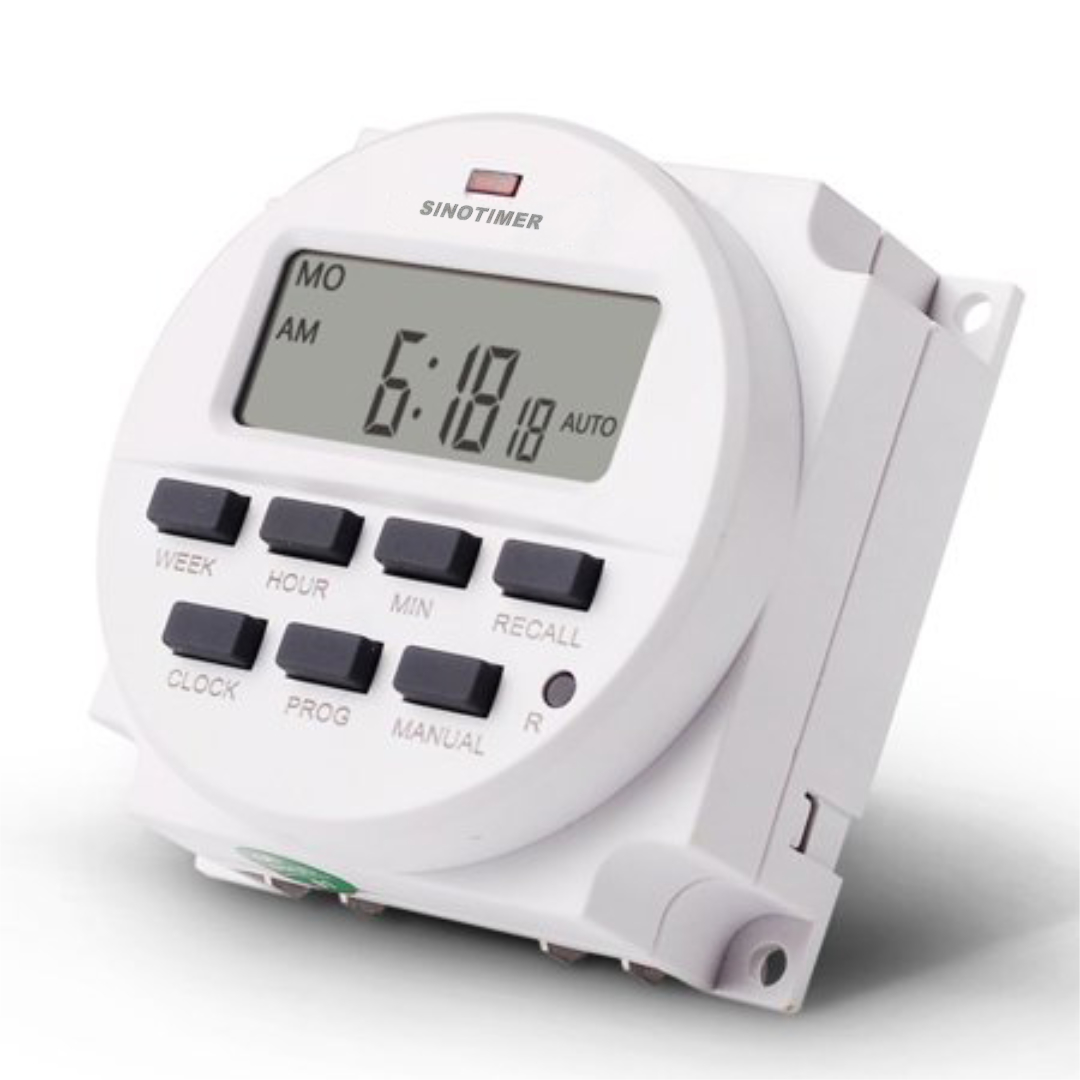 Gambar produk SINOTIMER Programmable Digital Timer Switch Relay 16 Program 220V/16A - TM618N-2