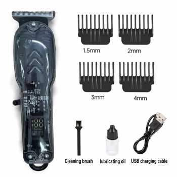Gambar produk HAYER Alat Cukur Rambut Elektrik Hair Clipper Trimmer LCD 500mAh - HE500