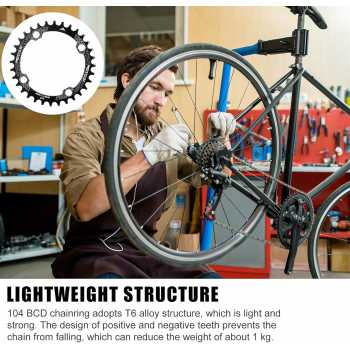 Gambar produk MOTSUV Gigi Crankset Sprocket Sepeda Aluminium Alloy T6 36T - 104BCD