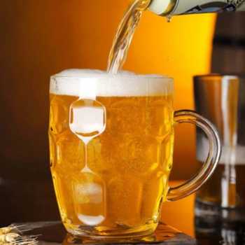 Gambar produk TREDO Gelas Mug Bir Sodium Calcium Glass Pineapple Draft Pattern 690ml - T69