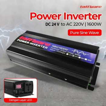 Taffware Power Inverter Mobil Pure Sine Wave AC 220V 1600W - NBQ1600W