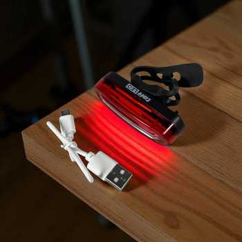 Gambar produk TaffLED Lampu Belakang Sepeda LED COB USB Rechargeable 120 Lumens - AQY-096