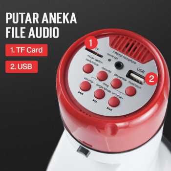 Gambar produk JACAR Toa Megaphone Bluetooth Multifunctional Shouter 50 W - 8099