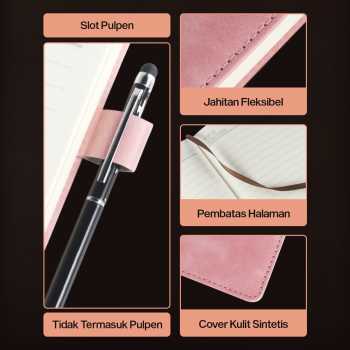 Gambar produk Toddi Buku Jurnal Hardcover Notebook Diary 80 GSM 360 Halaman Grid - CW-5025