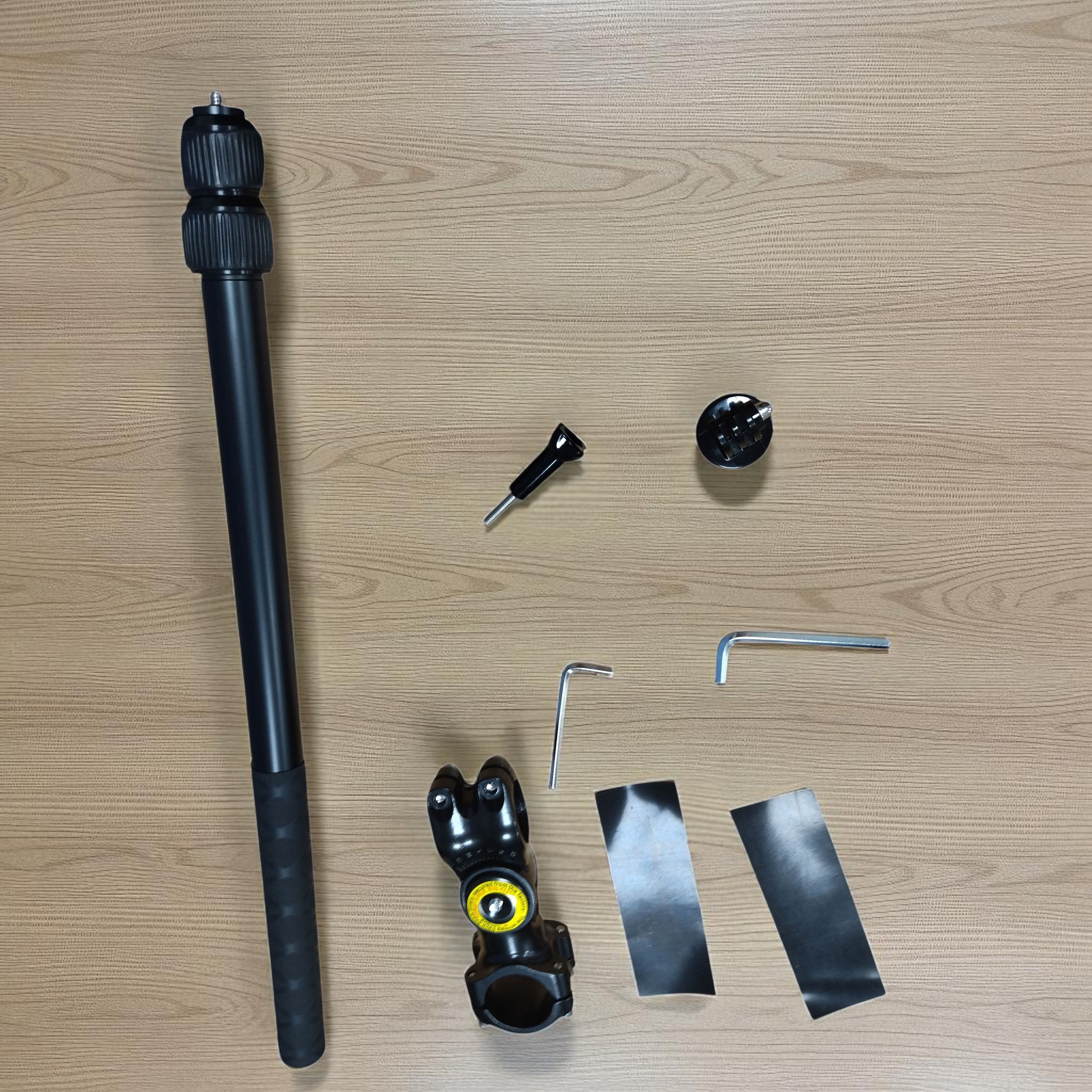Gambar produk PINGWEN Clamp Bracket Mount Motorcycle Monopod Selfie Stick Insta360 - 556PU817