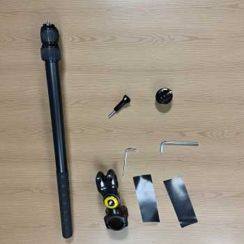Gambar produk PINGWEN Clamp Bracket Mount Motorcycle Monopod Selfie Stick Insta360 - 556PU817