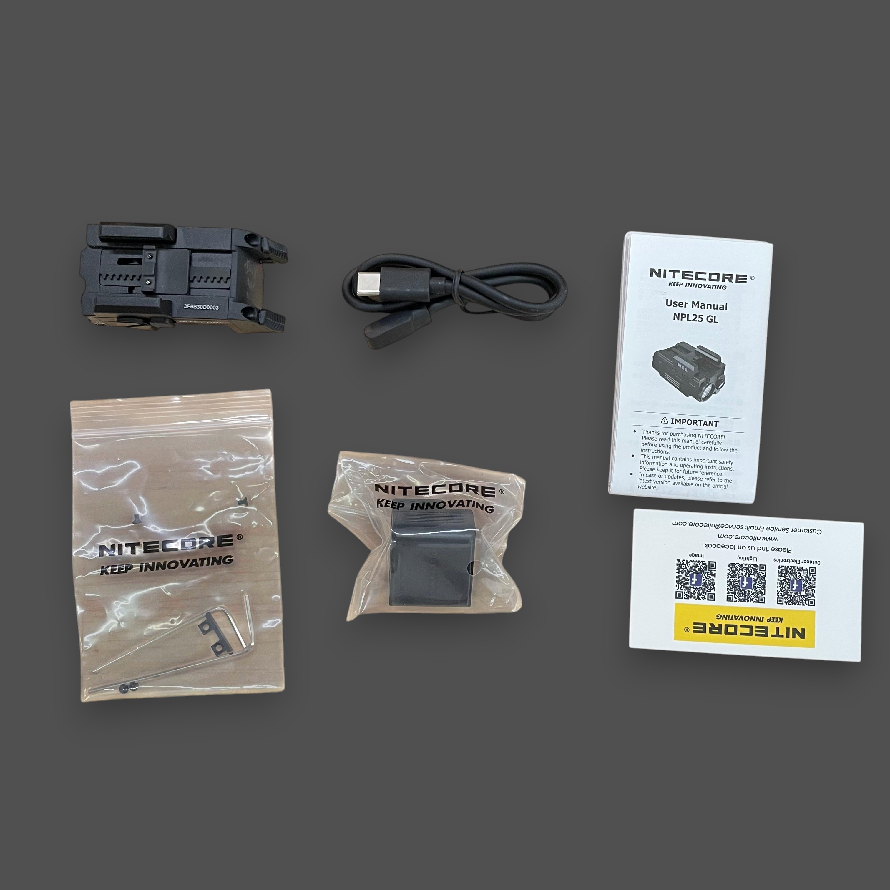 Gambar produk NITECORE Senter Pistol LED Green Laser Weapon Tactical UHi 25 900lm - NPL25 GL