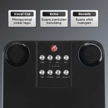 Gambar produk BAFOVY Speaker Bluetooth Karaoke Portable with 2 Microphone 10W - WJ-A826