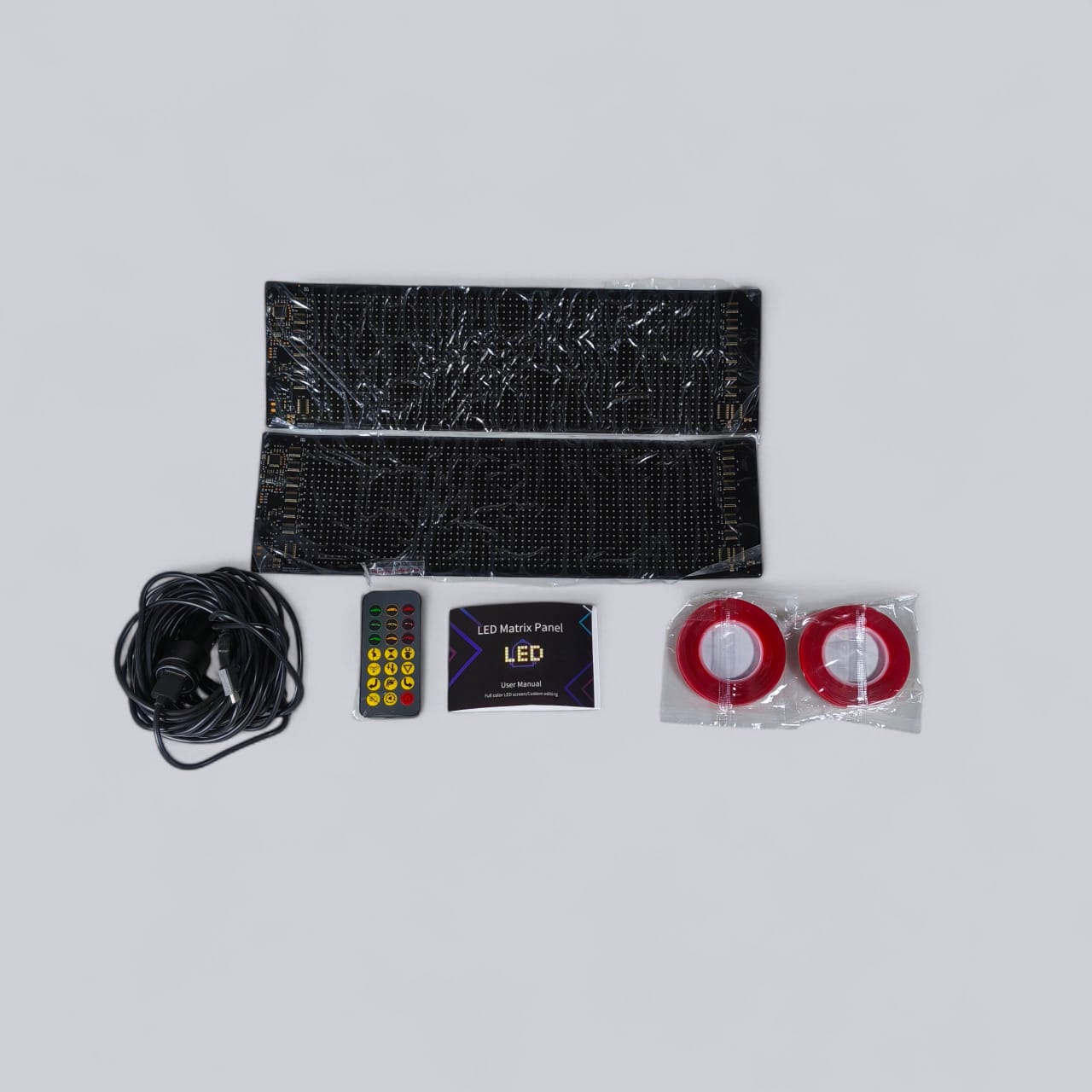Gambar produk FITIO LED Matrix Panel Bluetooth Flexible Waterproof 34.8x10.2cm 2 PCS - F34