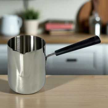 Gambar produk DROHOEY Gelas Jug Melted Butter Coffee Pot Stainless Steel Long Handle 600ml - S07
