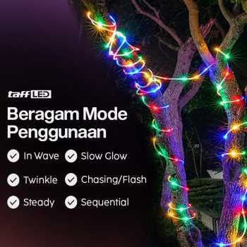 Gambar produk TaffLED Lampu Hias String Lights Solar Power Waterproof 100 LED RGB - YY-3210