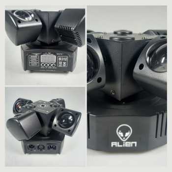 Gambar produk Alien Lampu Sorot LED Laser Beam Disco RGBW Moving Head DMX512 48W - KM4