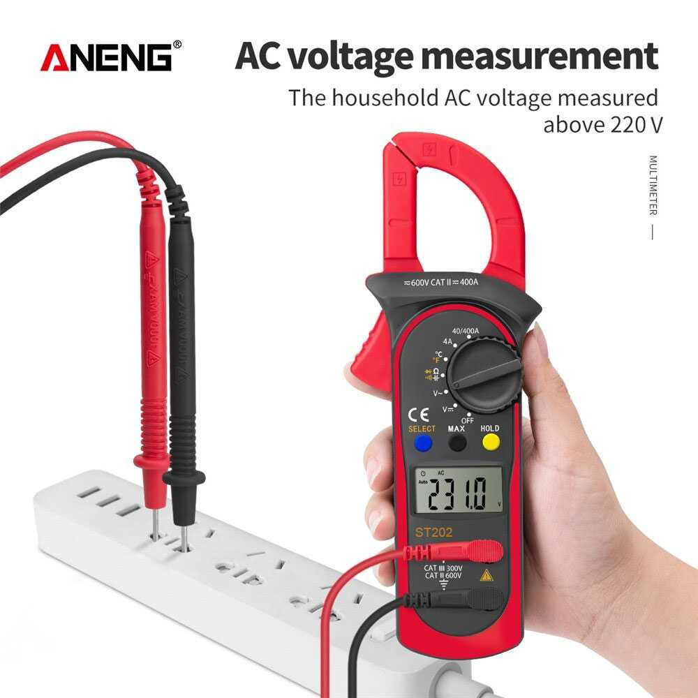Gambar produk ANENG Digital Multimeter Voltage Tester Temperature - ST202