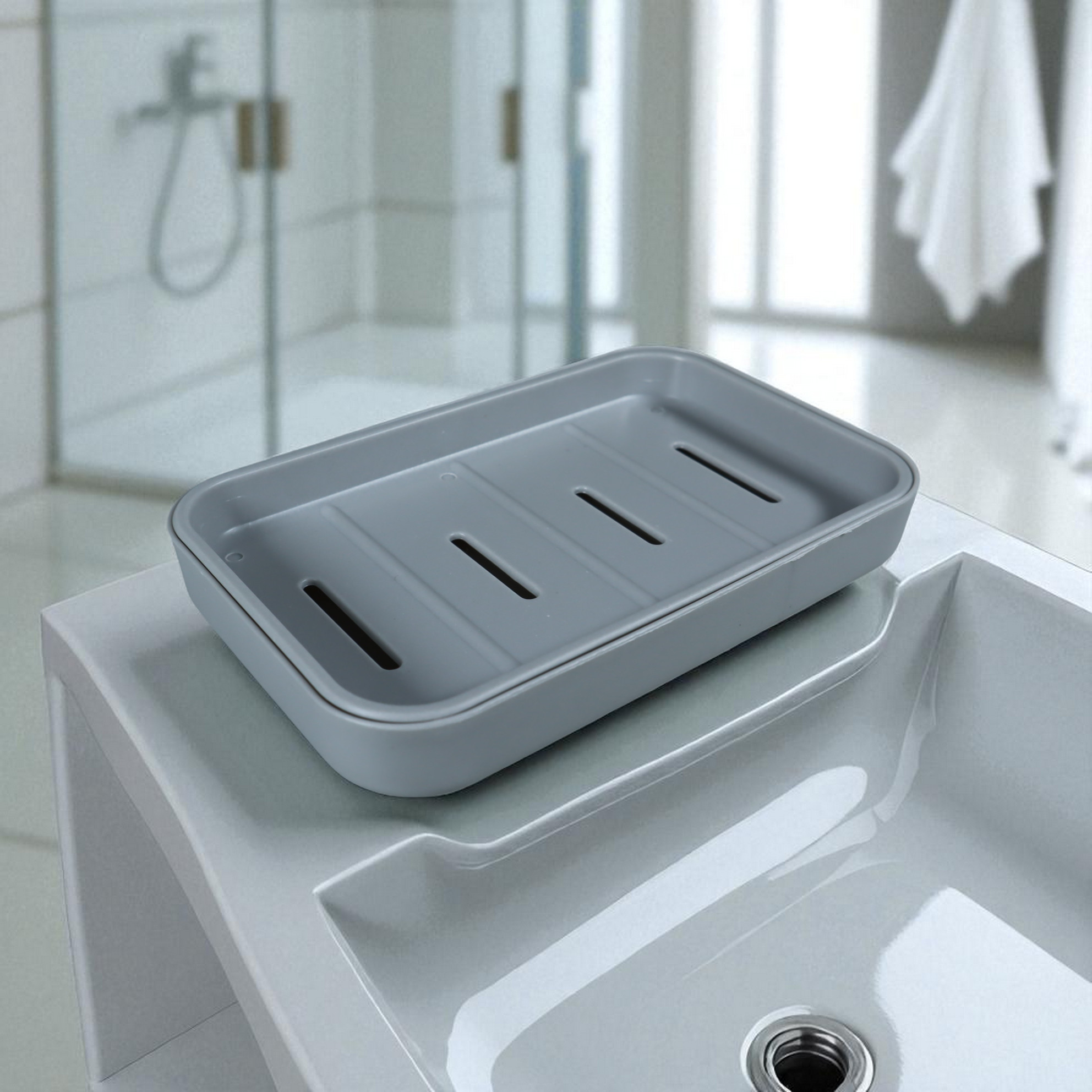 Gambar produk Bio Tempat Sabun Mandi 2 Lapis Container Soap Drain Box - BIZ001
