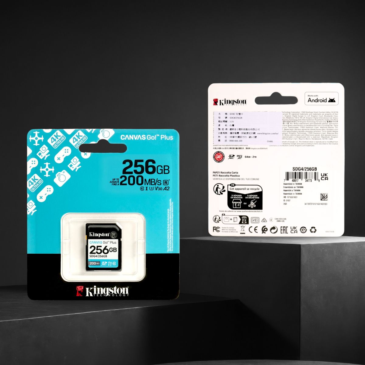 Gambar produk Kingston Canvas Go! Plus SDHC Gen4 U3 V30 200MB/s 256GB - SDG4