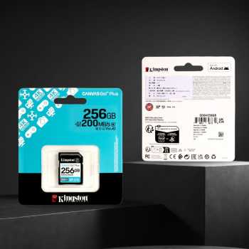Gambar produk Kingston Canvas Go! Plus SDHC Gen4 U3 V30 200MB/s 256GB - SDG4