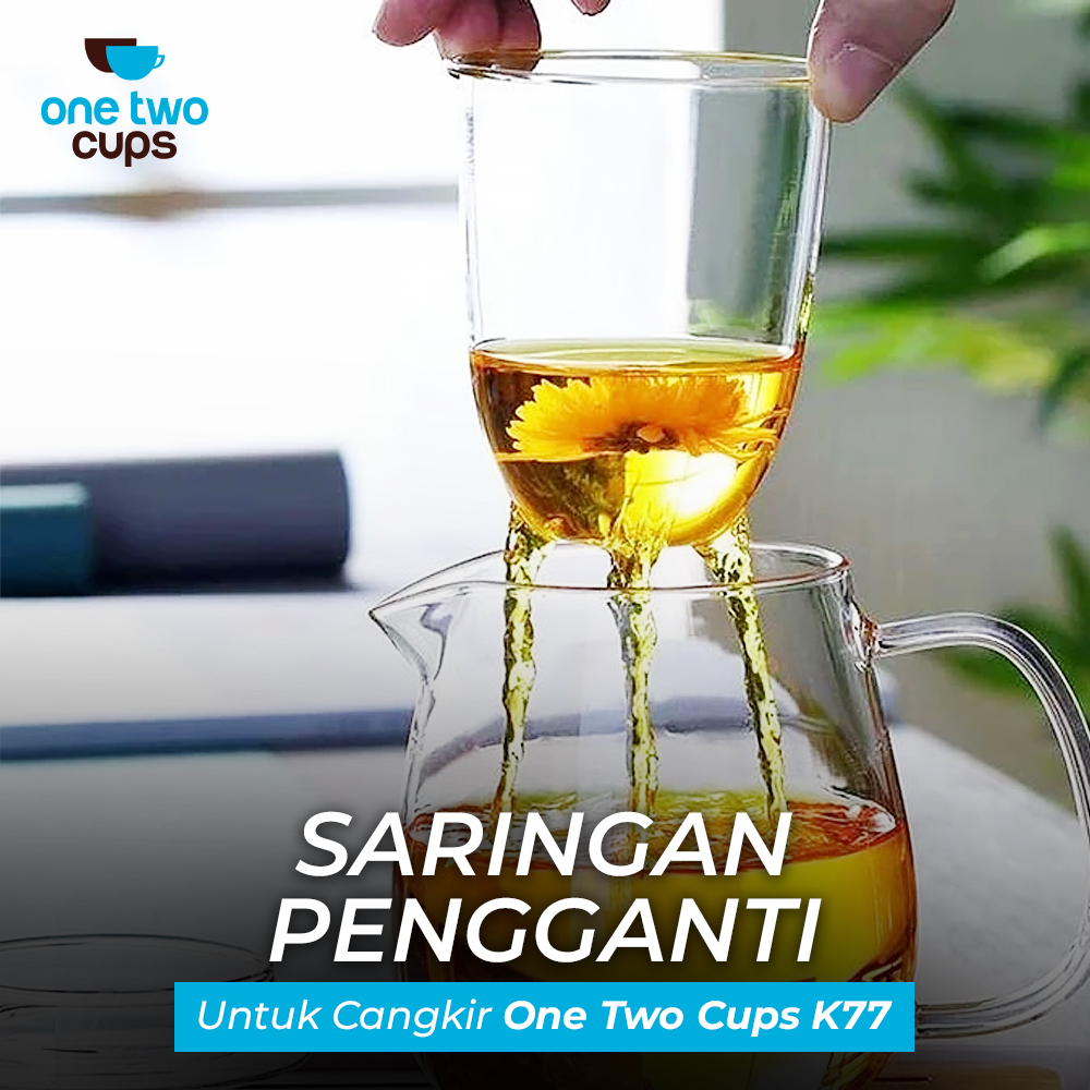 Gambar produk One Two Cups Saringan Teh Filter Pengganti untuk Teko Teh Kaca - K77 Old Model