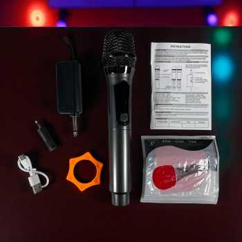 Gambar produk FMA Mikrofon Karaoke Wireless Cardioid Microphone 2.4GHz 600mAh - SU602