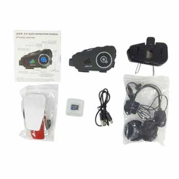 Gambar produk EAUTO Intercom Helm Bluetooth Headset 2 Riders Camera Recorder 1080p - Q28-2X