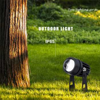 Gambar produk MASHANG Lampu Sorot LED Outdoor Spotlight One Beam Waterproof Blue 10W - MA-220V