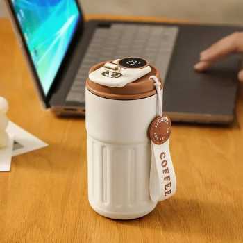 Gambar produk Muloo Botol Minum Tumbler Smart Display Stainless Steel 400ml - M45