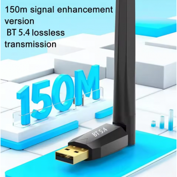 Gambar produk KEBUDIMEI Bluetooth 5.4 Adapter Dongle Driver For Windows 8.1 10 11 - BT5.4