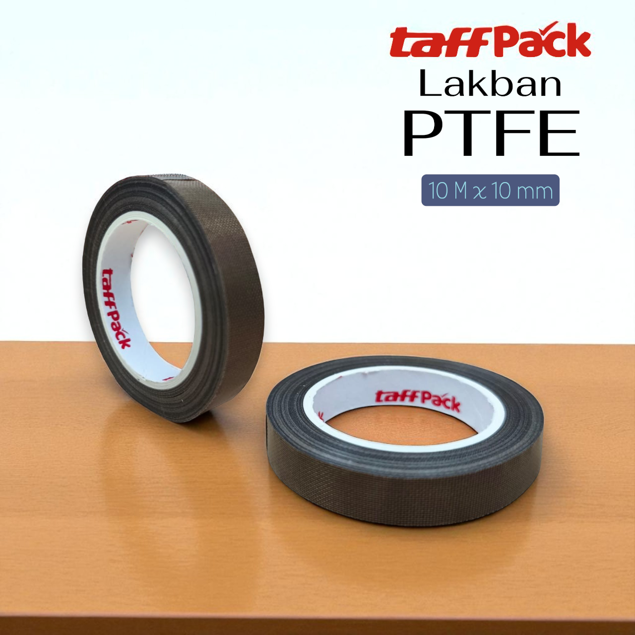 Gambar produk TaffPACK Tape Lakban PTFE Heat High Temperature Insulation 10M 10mm - TF10M